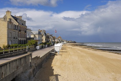 France, Calvados (14), Cote de Nacre, Saint-Aubin-sur-Mer, la plage