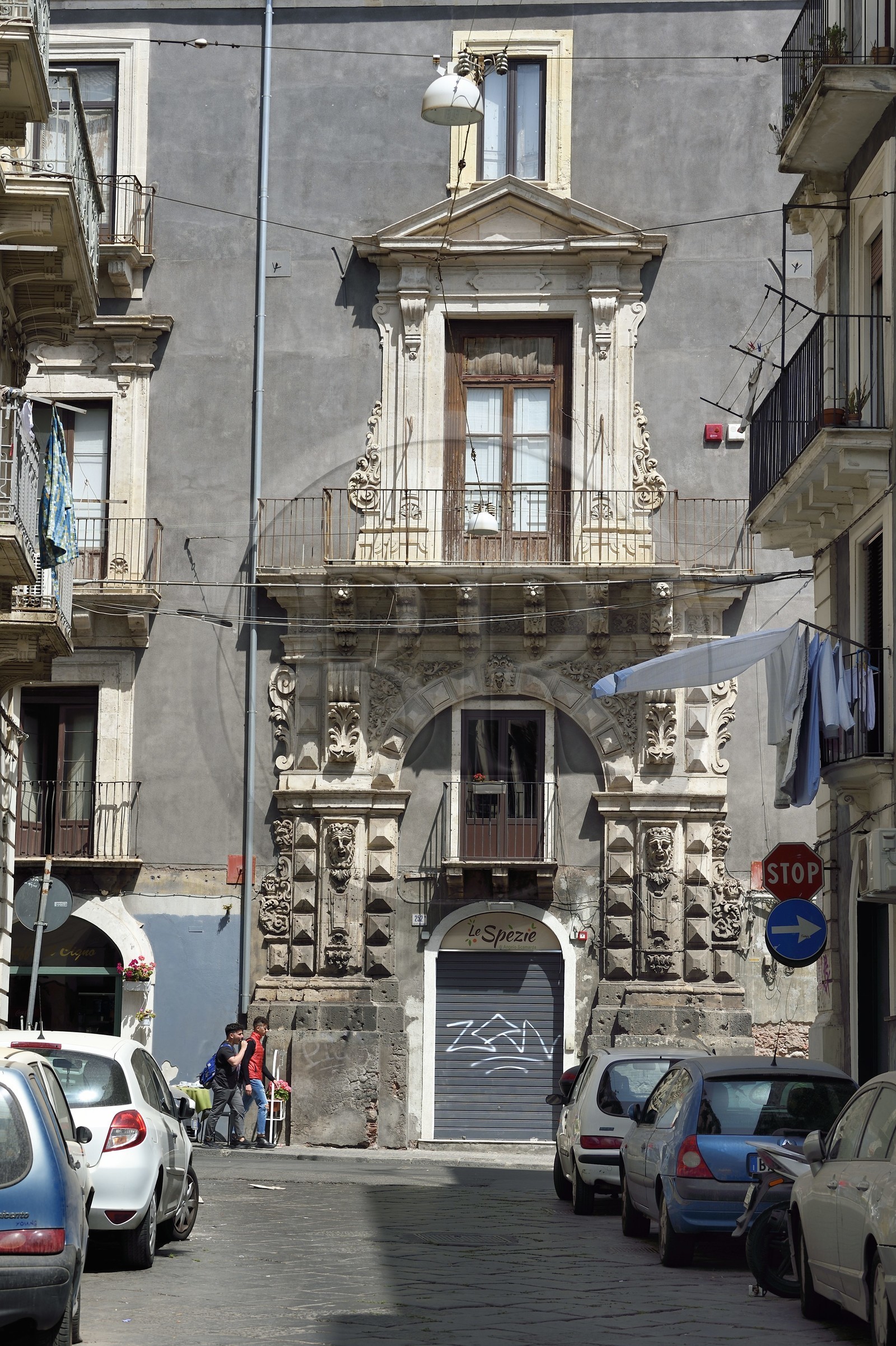 Italie, Sicile, Catane, ville baroque classée au Patrimoine Mondial de l'UNESCO, palais natal de Vincenzo Bellini