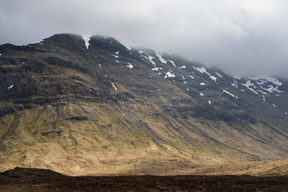 Royaume-Uni, Ecosse, Highland, Glencoe, la vallée de Glen Coe (lieu du massacre des Mac Donald par les Campbell)