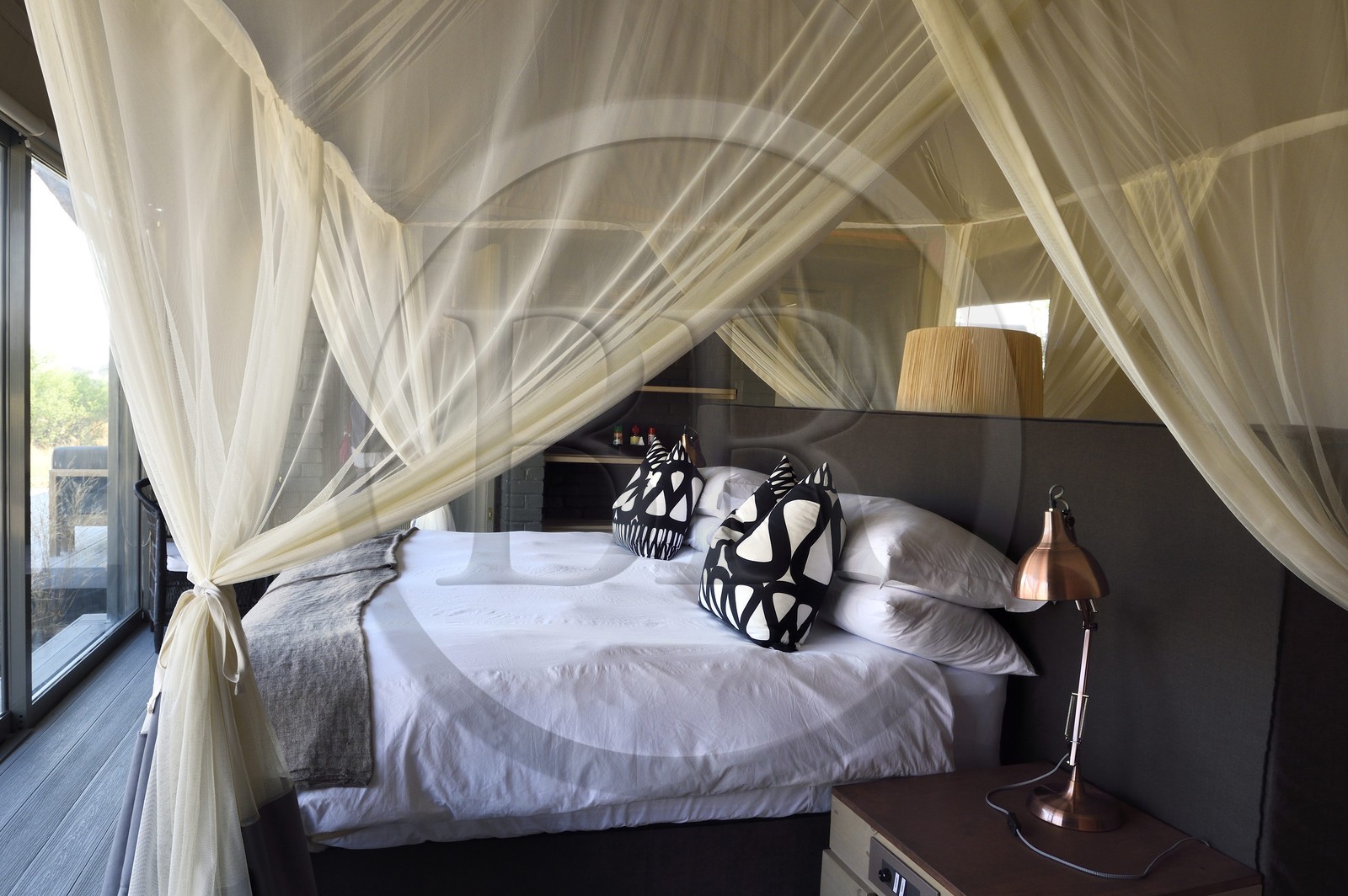 Zimbabwe, province de Matabeleland septentrional, parc national Hwange, Wilderness Safaris Linkwasha Camp, un lodge