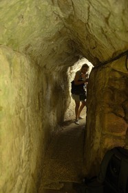Israel, district Nord, Galilée, Acre (Akko), vieille ville, classée Patrimoine Mondial de l'UNESCO, le tunnel sous la citadelle des Hospitaliers