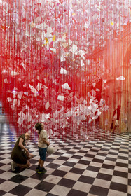 France, Bouches-du-Rhône (13), Aix en Provence, Chapelle de la Visitation, exposition de l'artiste japonaise Chiharu Shiota - Beyond Consciousness