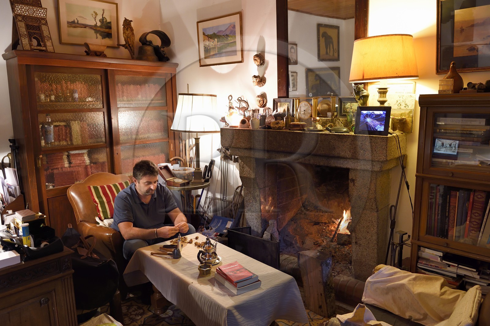 France, Haute-Corse (2B), Vivario, col de Vizzavona, Grand hotel du Monte d'Oro