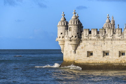 Portugal, Lisbon, Belem, Belem Tower (Torre de Belem), listed as World Heritage by UNESCO