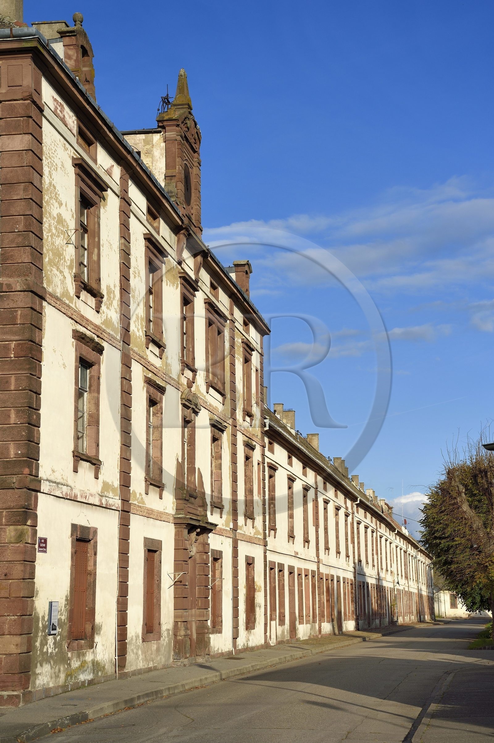 France, Haut-Rhin, Neuf Brisach, town fortified by Vauban, listed as World Heritage by UNESCO, former Suzonni barracks