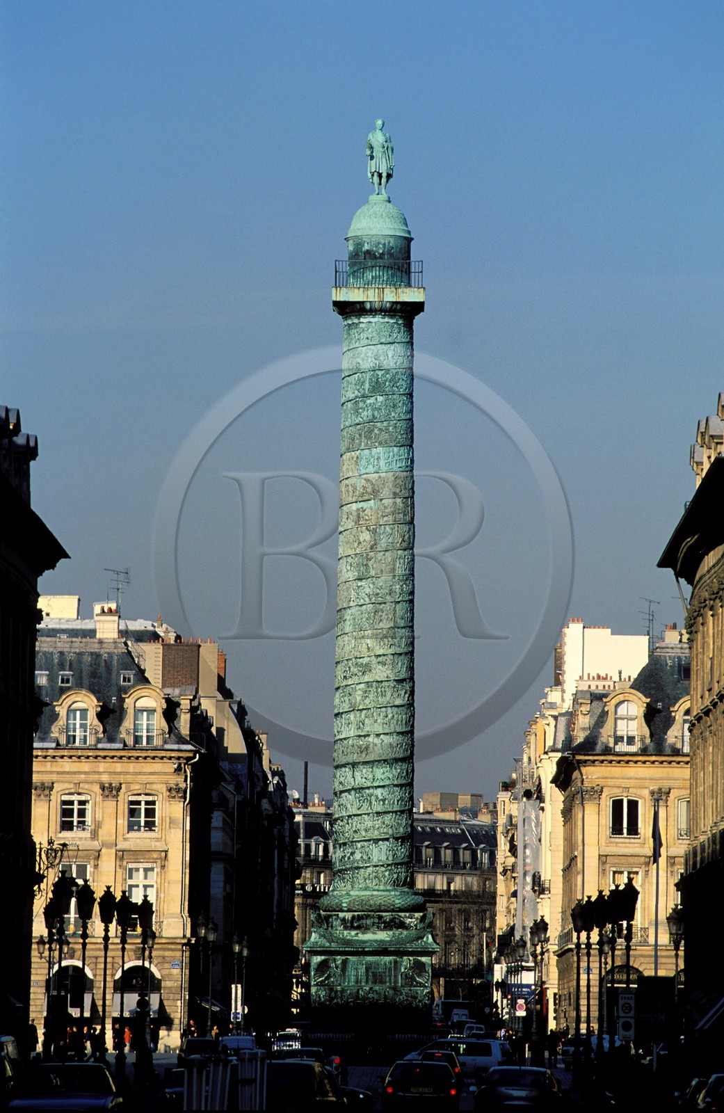 France, Paris (75), 1er arr, la colonne Vendôme sur la place Vendôme
