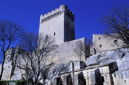 France, Bouches du Rhone, Alpilles Massif, Montmajour Abbey near Arles