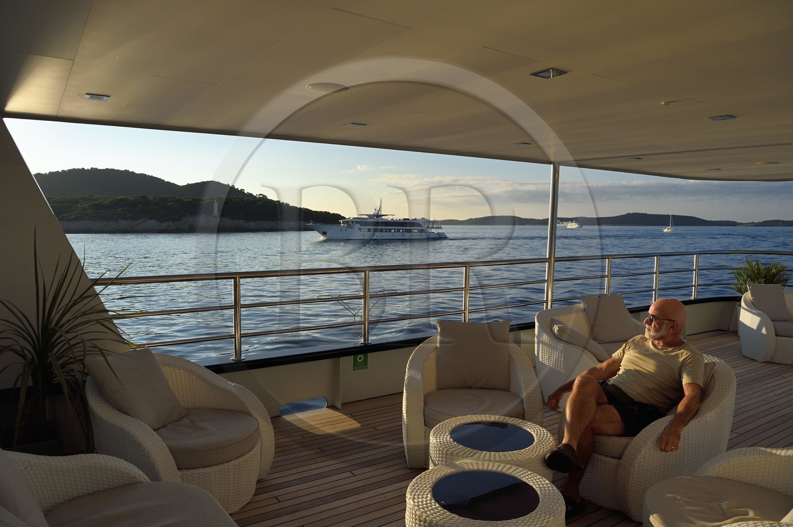 Croatia, Dalmatia, Dalmatian coast, cruise ships off Split