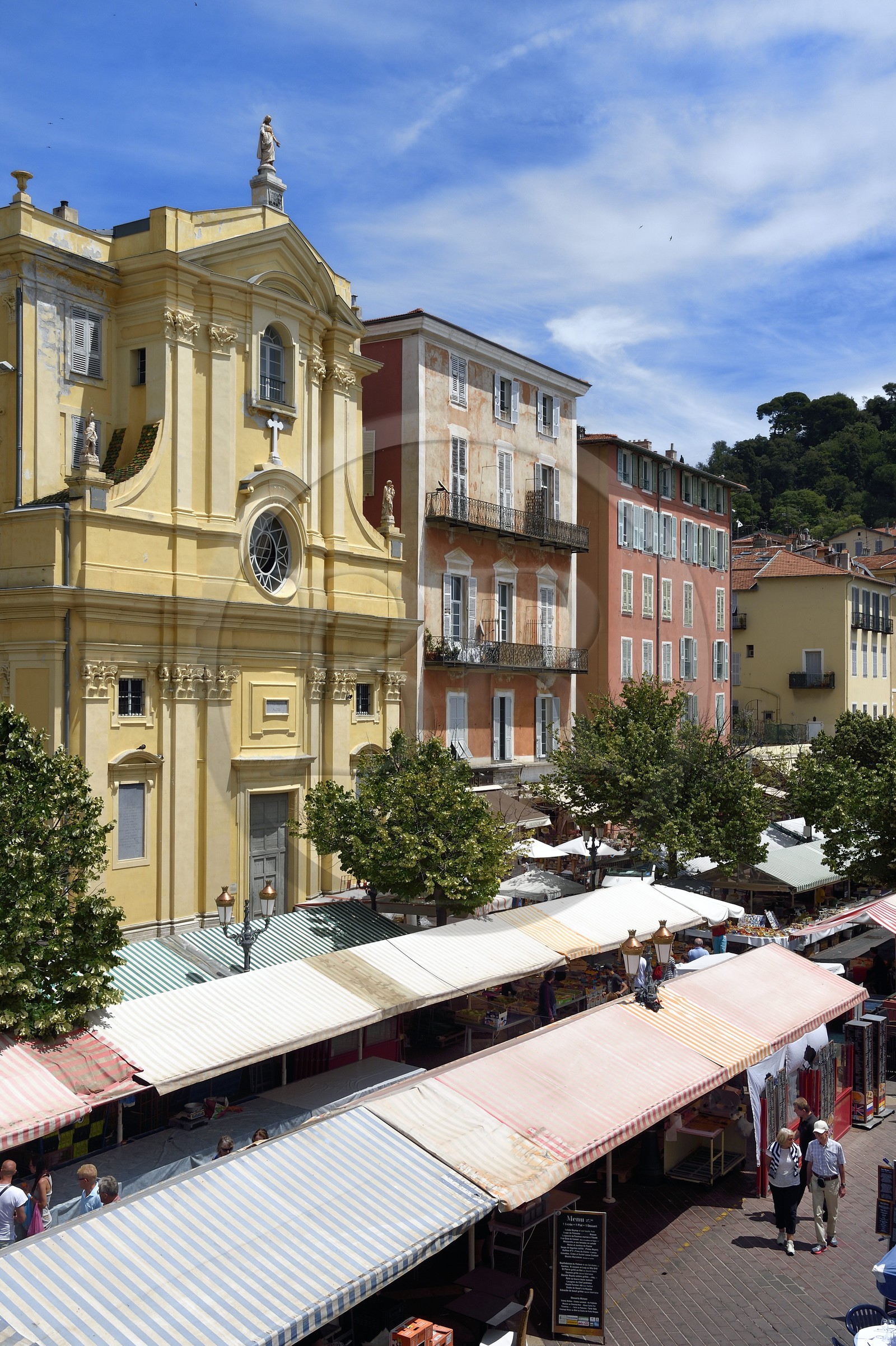 France, Alpes-Maritimes, Nice, old town, cours Saleya market, Chapel of Mercy (18th century)