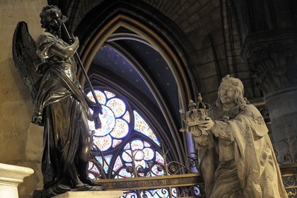 France, Paris (75), île de la Cité, la cathédrale Notre-Dame, le choeur, Louis XIII par Guillaume Coustou