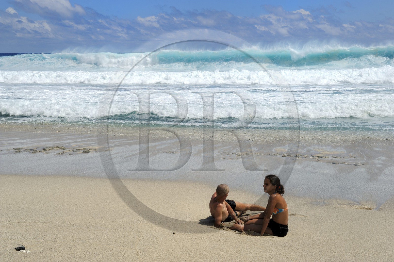France, île de la Réunion, la côte sud, plage de Grand-Anse