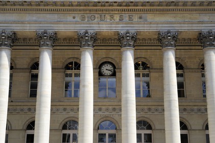France, Paris (75), le Palais de la Bourse (Palais Brongniart)