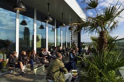 Allemagne, Berlin, quartier Tiergarten, Neni Berlin restaurant et monkey bar dans l'immeuble Bikini