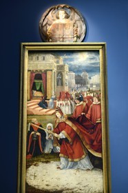 Germany, Baden-Wurttemberg, Freiburg im Breisgau, the Augustiner Museum, the Snow Miracle (1517-19) by Matthias Grünewald