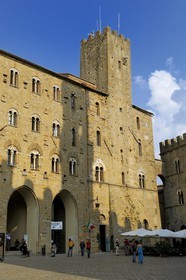 Italy, Tuscany, Val di Cecina, Volterra, Piazza dei Priori, Palazzo Pretorio of the 13th century