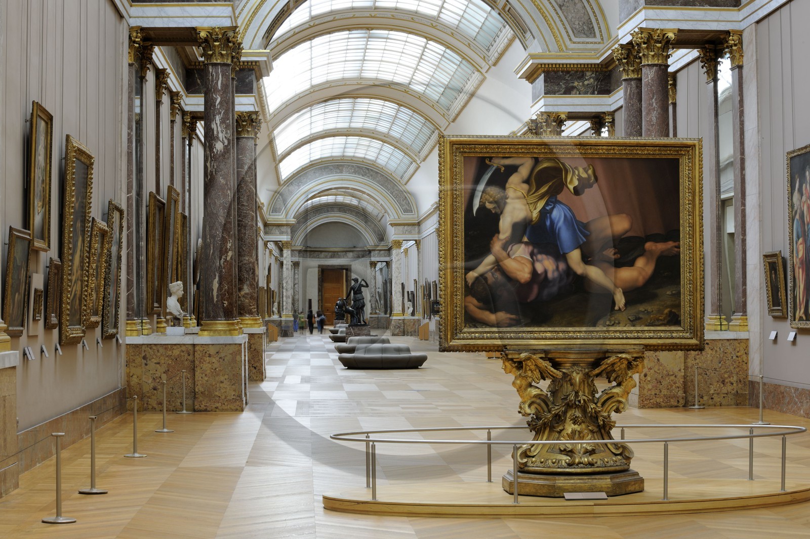 France, Paris (75), Musée du Louvre, la Grande Galerie