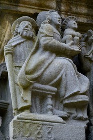 France, Finistere, Guimiliau, the calvary in the Parish close (enclos paroissial)