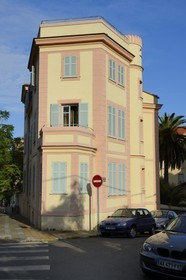 France, Corse-du-Sud (2A), Ajaccio, quartier dit des étrangers, Villa della Rocca à l'angle de la rue Gabriel Péri où Henri Matisse séjourna en 1898