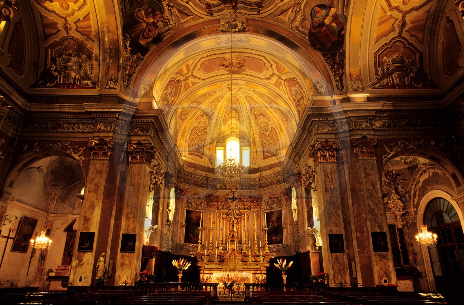 France, Alpes-Maritimes (06), vallée de la Roya, Breil-sur-Roya, église Santa Maria in Albis