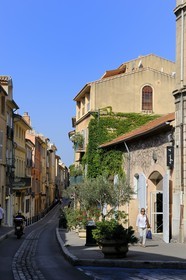 France, Bouches-du-Rhone, Aix-en-Provence, Fernand Dol Street in the old town