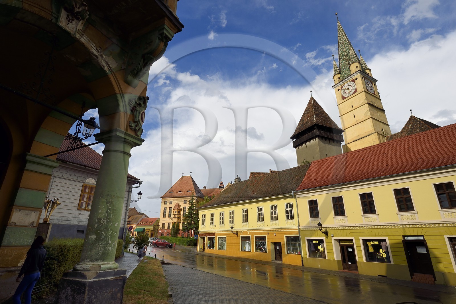 Roumanie, Transylvanie, Medias, l'une des sept villes saxonnes fortifiées, l'église fortifiée Sfanta Margareta (Sainte Marguerite)