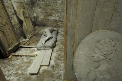 France, Loir et Cher, Loire Valley listed as World Heritage by UNESCO, Chateau de Blois, Subject of Fine Arts in the medieval basement