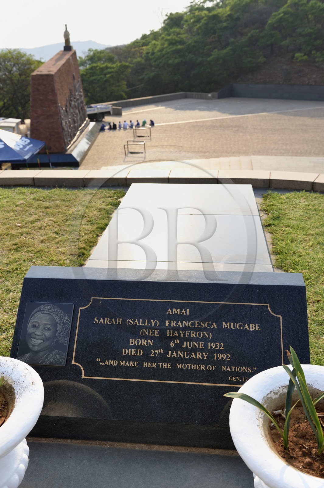 Zimbabwe, Harare, cimetière et le monument national pour commémorer la guérilla du Front patriotique tués pendant la guerre du Bush de Rhodésie du Sud, la tombe de la première épouse du président Robert Mugabe