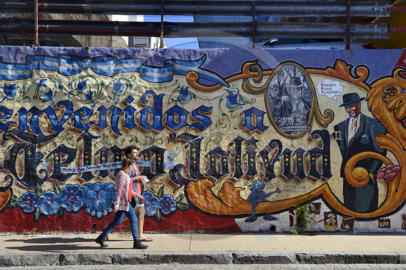 Argentine, Buenos Aires, quartier Saint Telmo, pasaje de San Lorenzo, peintures murales