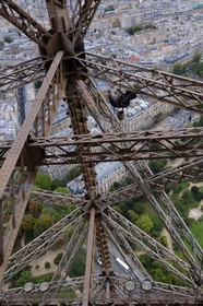 France, Paris (75), Edouard Saunier peintre de la Tour Eiffel