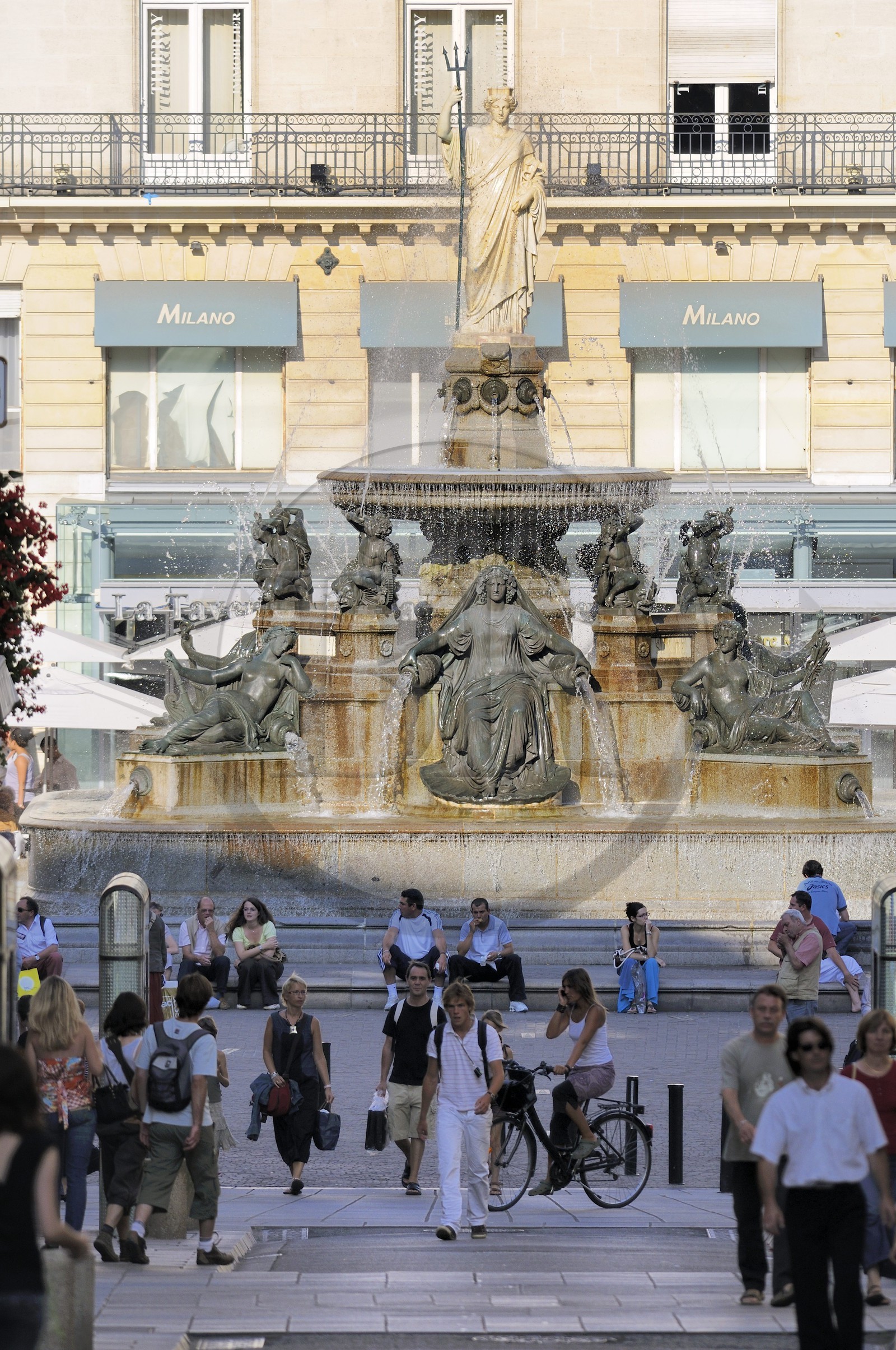 France, Loire-Atlantique (44), Nantes, la place Royale et sa fontaine