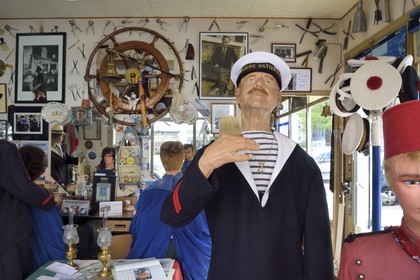 France, Seine Maritime, Le Havre, Saint-François district also called Breton district,  the very special Salon des Navigateurs from the hairdresser Daniel Lecompte