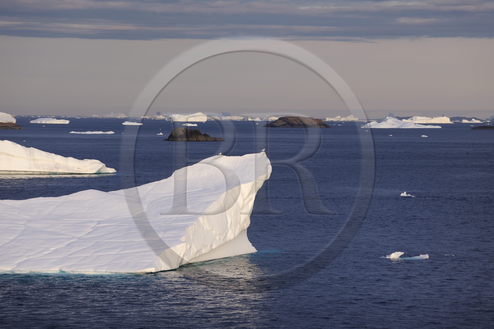 Groenland, région méridionale vers Nanortalik, iceberg