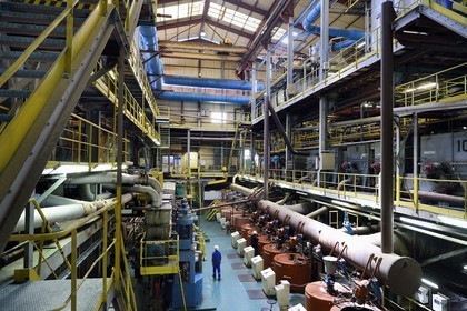 France, Ile de la Reunion, Saint-Louis, l'usine sucrière du Gol, fabrication du sirop à base de la canne à sucre