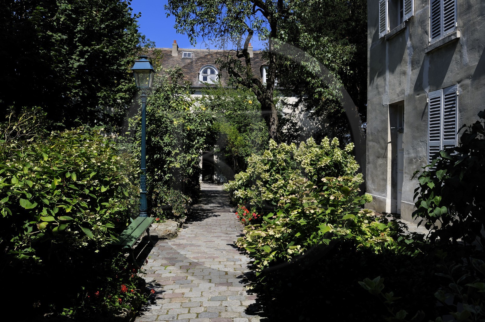 France, Paris (75), la Butte Montmartre, musée de Montmartre rue Cortot qui fut l'atelier de nombreux artistes à la fin du 19ème siècle