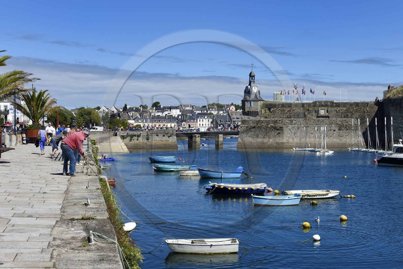 France, Finistere, Concarneau, the Ville Close (walled town)