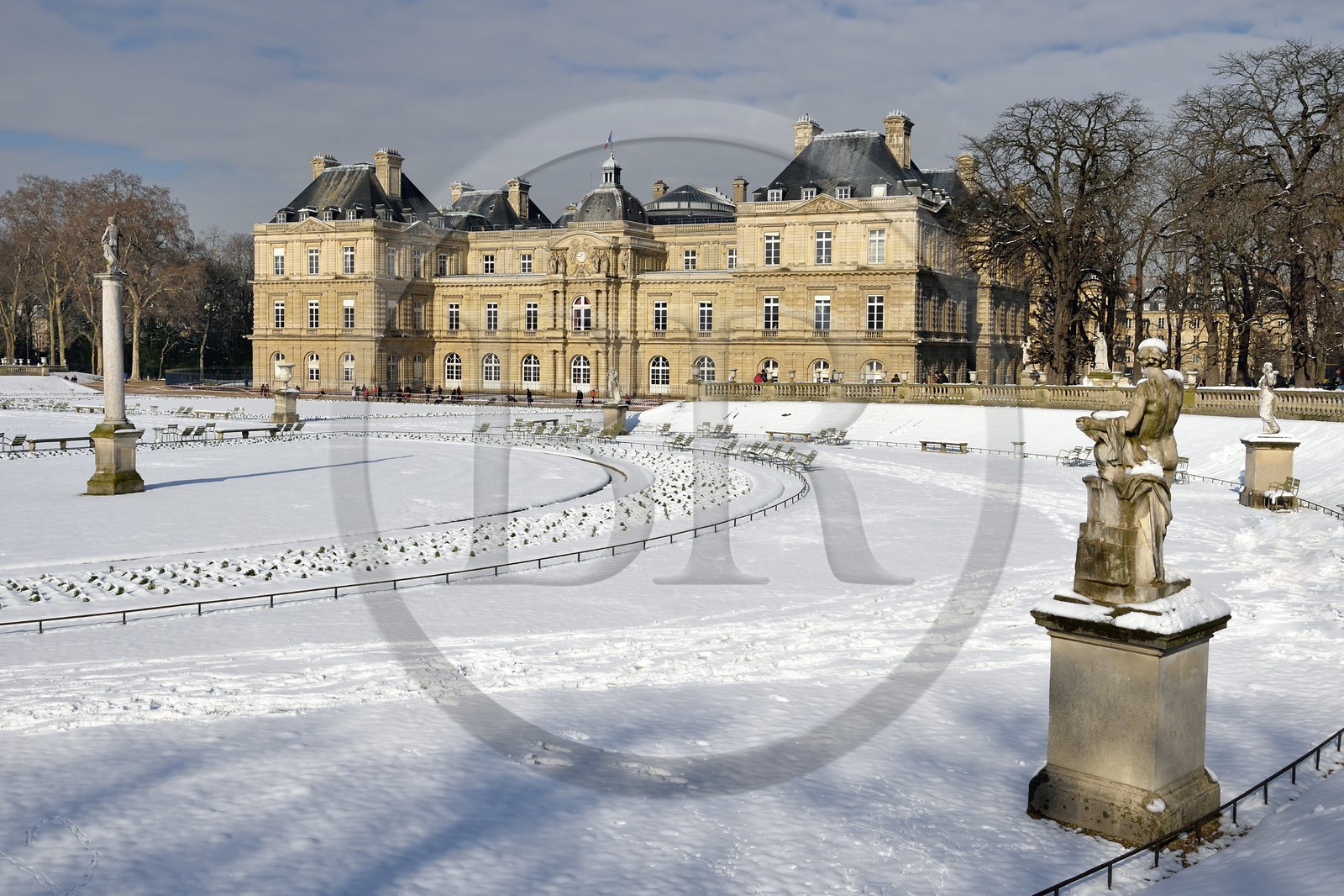 France, Paris, Saint Michel district, the Luxembourg Gardens, the Senate palace