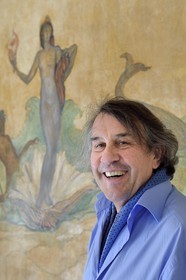 France, Alpes-Maritimes (06), Cannes, fresques de la salle à manger dans la villa Domergue, Frédéric Ballester