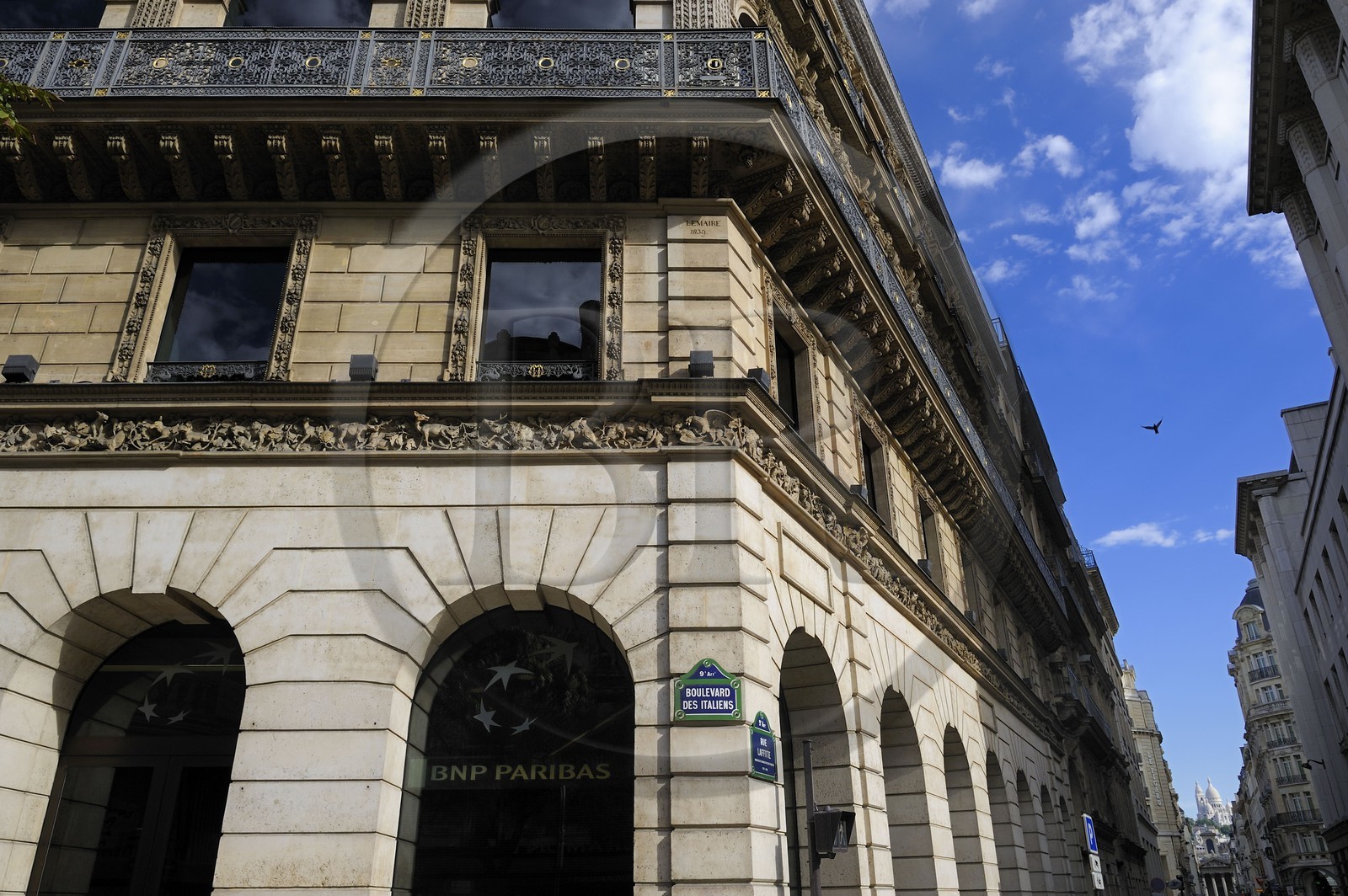 France, Paris (75), la Maison Dorée sur le boulevard des Italiens