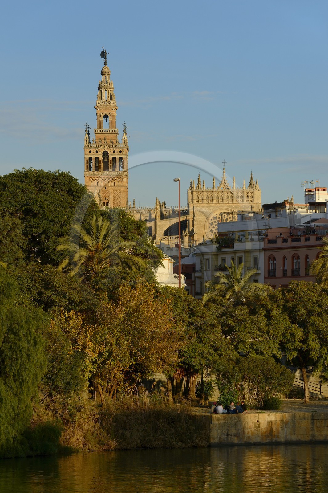 Spain, Andalusia, Seville, Guadalquivir river Banks, the Giralda