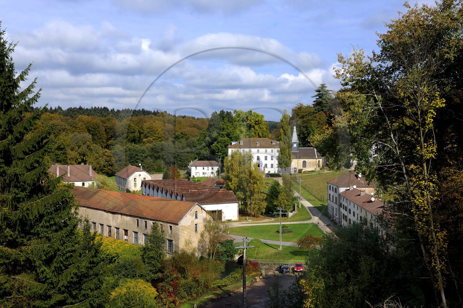 France, Vosges (88), la Manufacture Royale de Bains-les-Bains