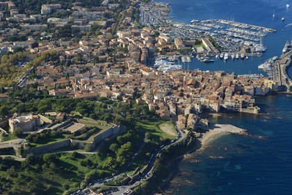 France, Var, Saint-Tropez, (aerial view)