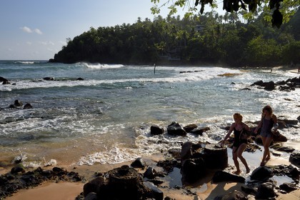 Sri Lanka, Province du Sud, Matara (district), Weligama, plage de Mirissa