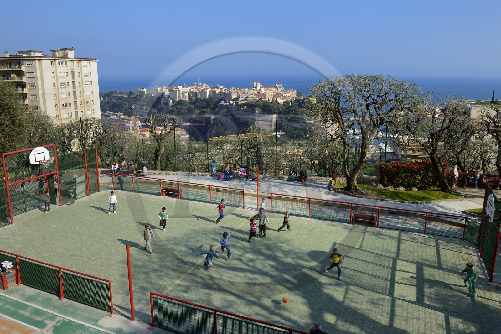 Principauté de Monaco, Monaco, parc Princesse Antoinette, terrain de jeux