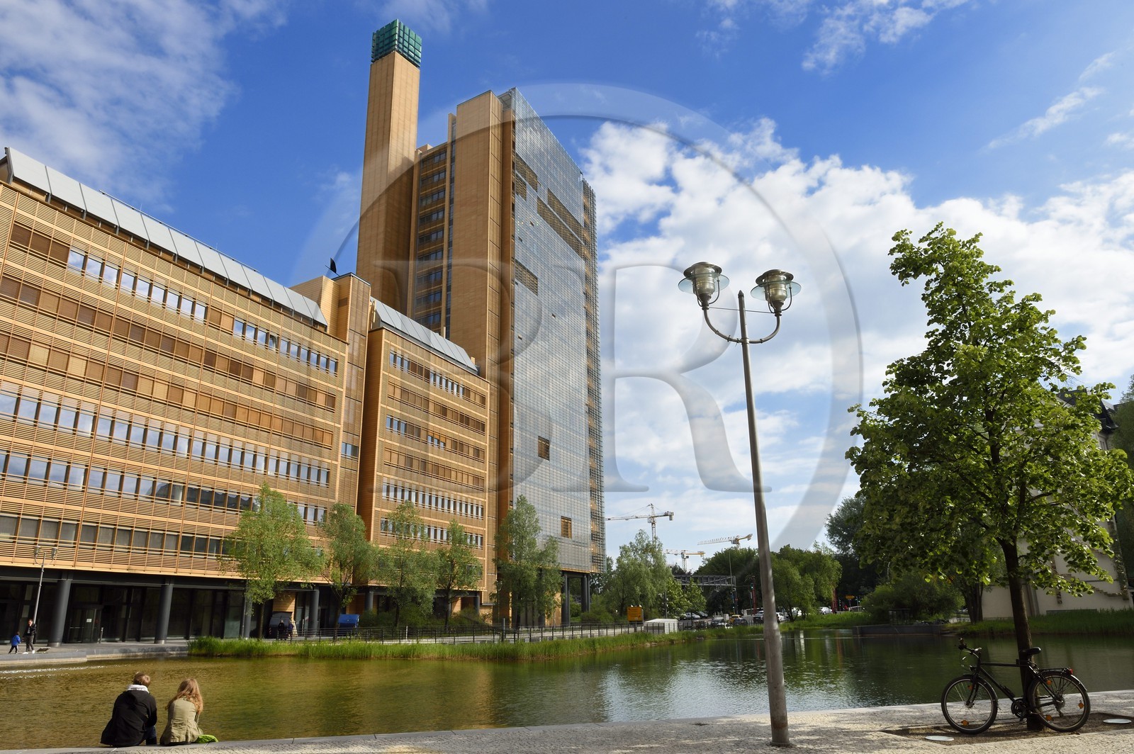 Germany, Berlin, Marlene Dietrich Platz, Debis Building by Renzo Piano