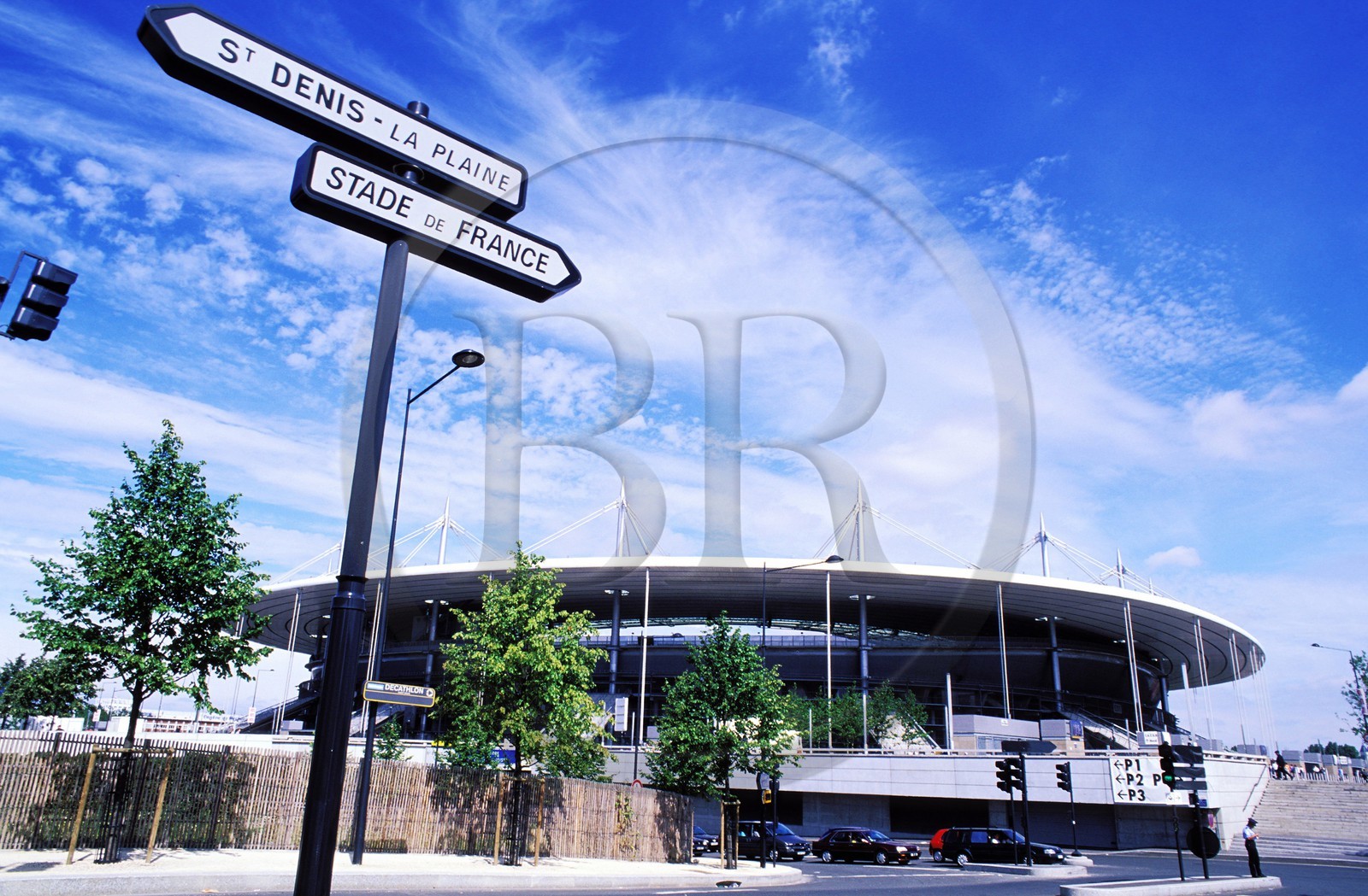 France, Seine-Saint-Denis (93), Saint-Denis, le Stade de France par les architectes Michel Macary, Aymeric Zublena, Michel Régembal et Claude Costantini