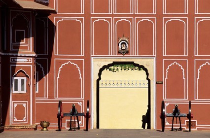 Inde, état du Rajasthan, Jaipur, le City Palace, cour du Diwan I Khas