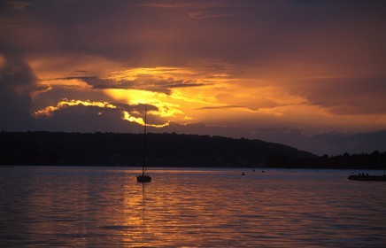 France, Finistere, Brest port near Le Faou village