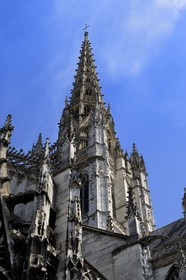 France, Seine-Maritime (76), Rouen, église Saint-Maclou joyau de l’art gothique flamboyant (XVème siècle)
