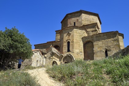 Georgia, Mtskheta Mtianeti region, Mtskheta, Jvari Monastery (Holy Cross Church), listed as World heritage by UNESCO