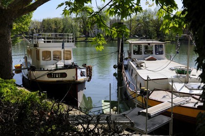 France, Val de Marne, the Marne riverside, marina of Joinville-le-Pont
